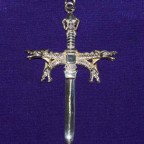 Dragon Sword Silver Pendant